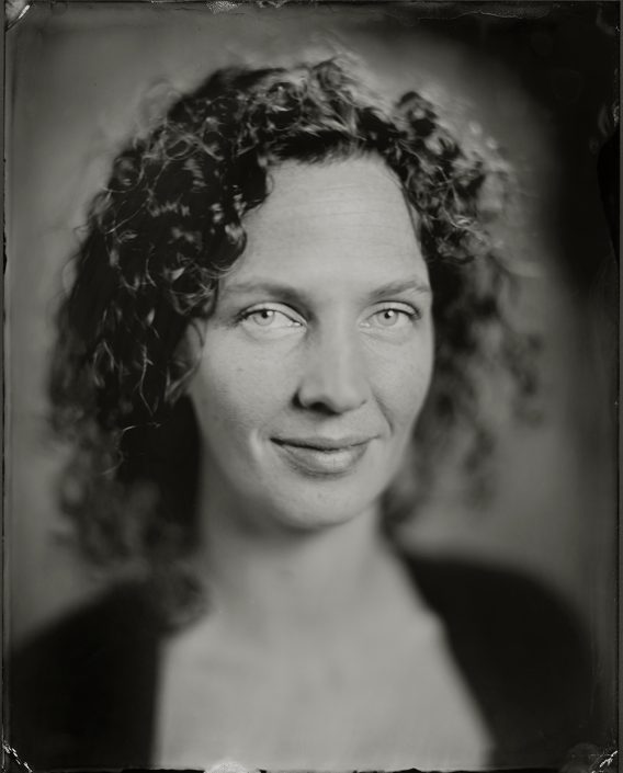 'Danse' 24x30 cm Tintype portret gemaakt met het wetplate collodium procedé